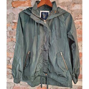 Cavalini Green Jacket Windbreaker Womens Sz L Large